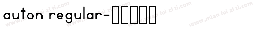 auton regular字体转换